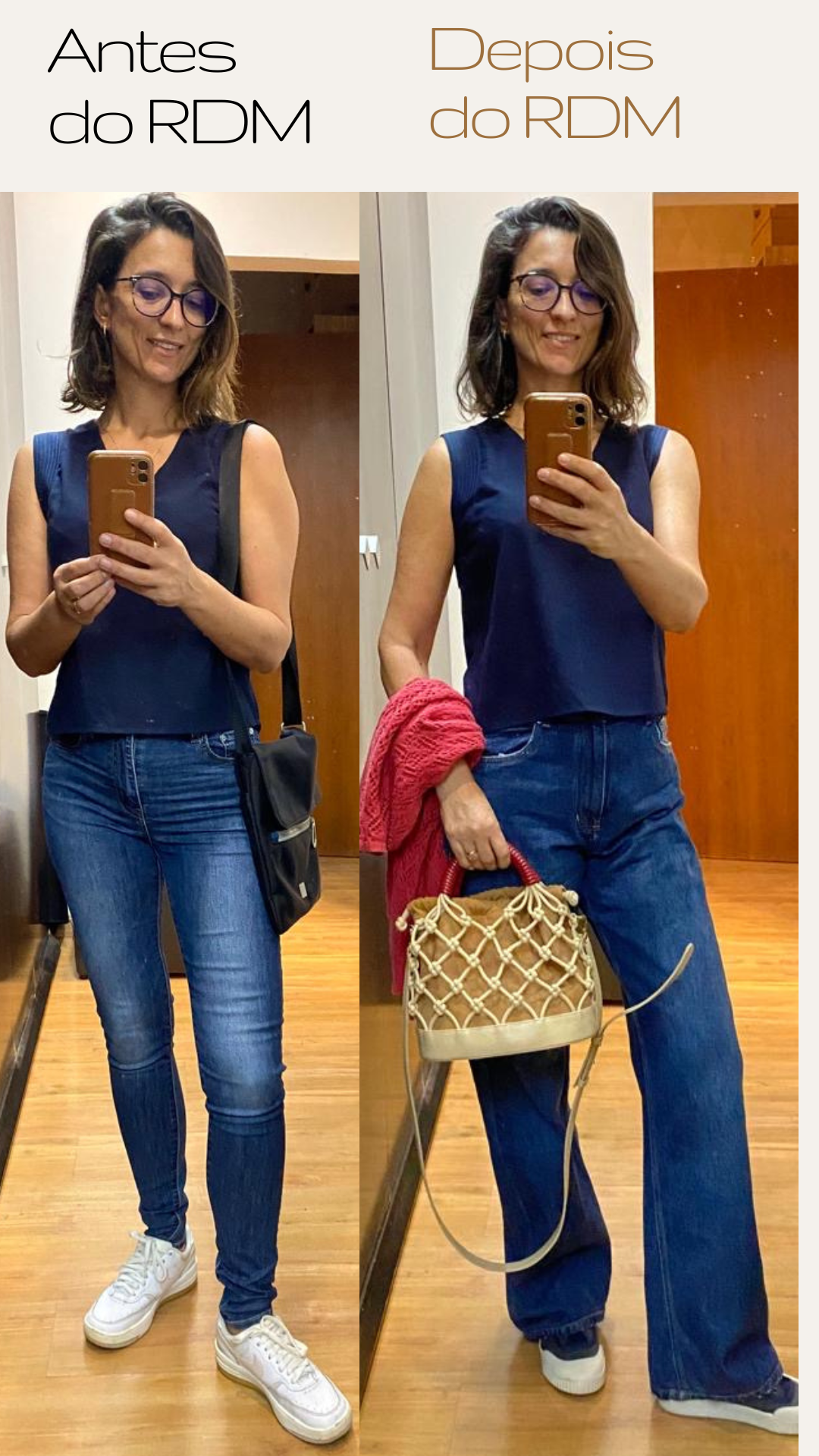 Antes e depois do RDM — aluna 3
