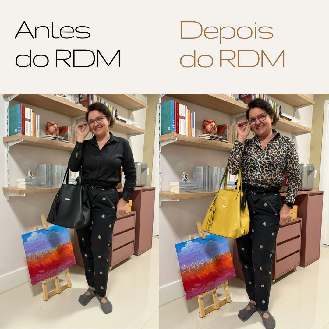 Antes e depois do RDM — aluna 6